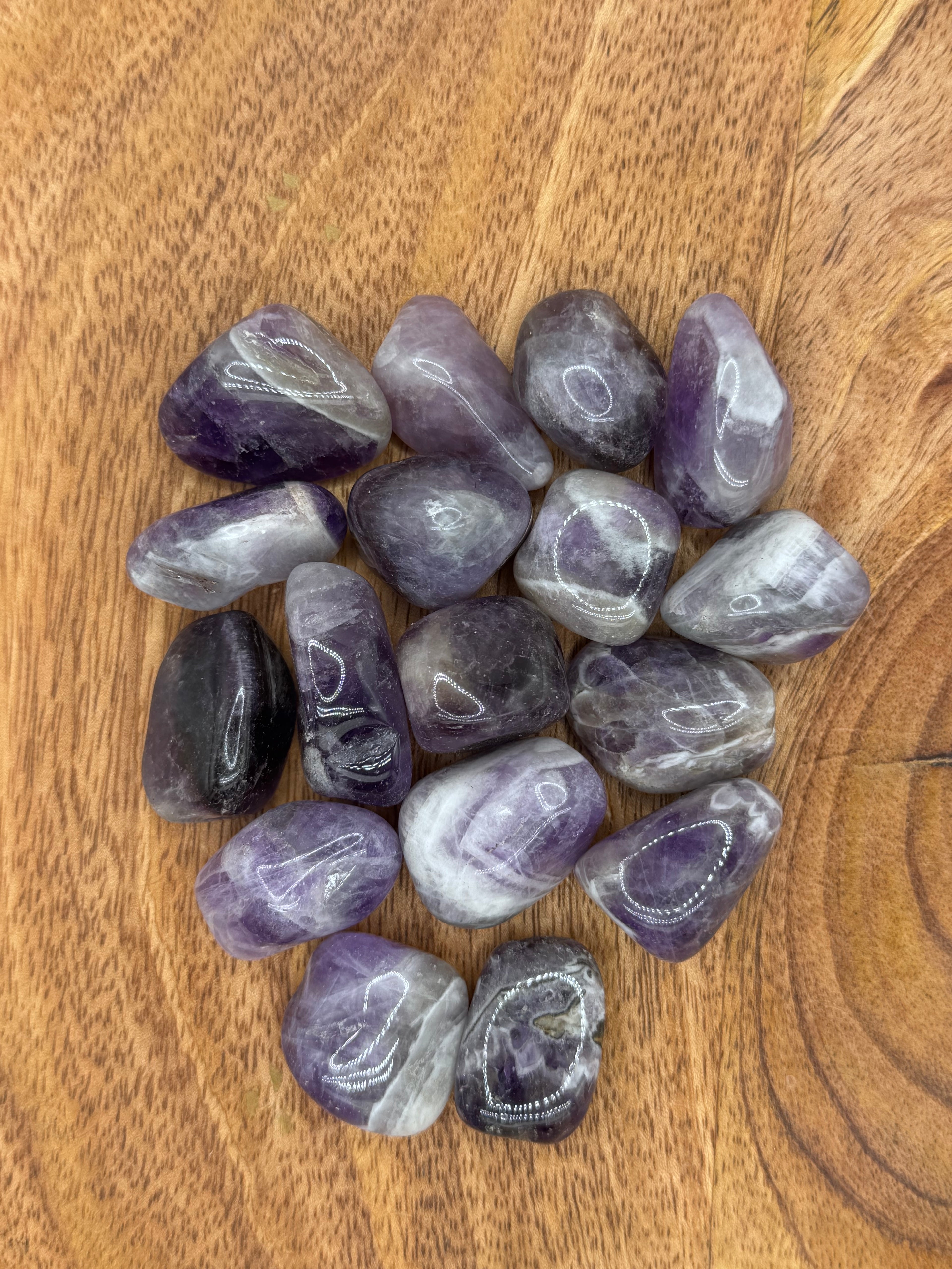Tumbled Chevron Amethyst