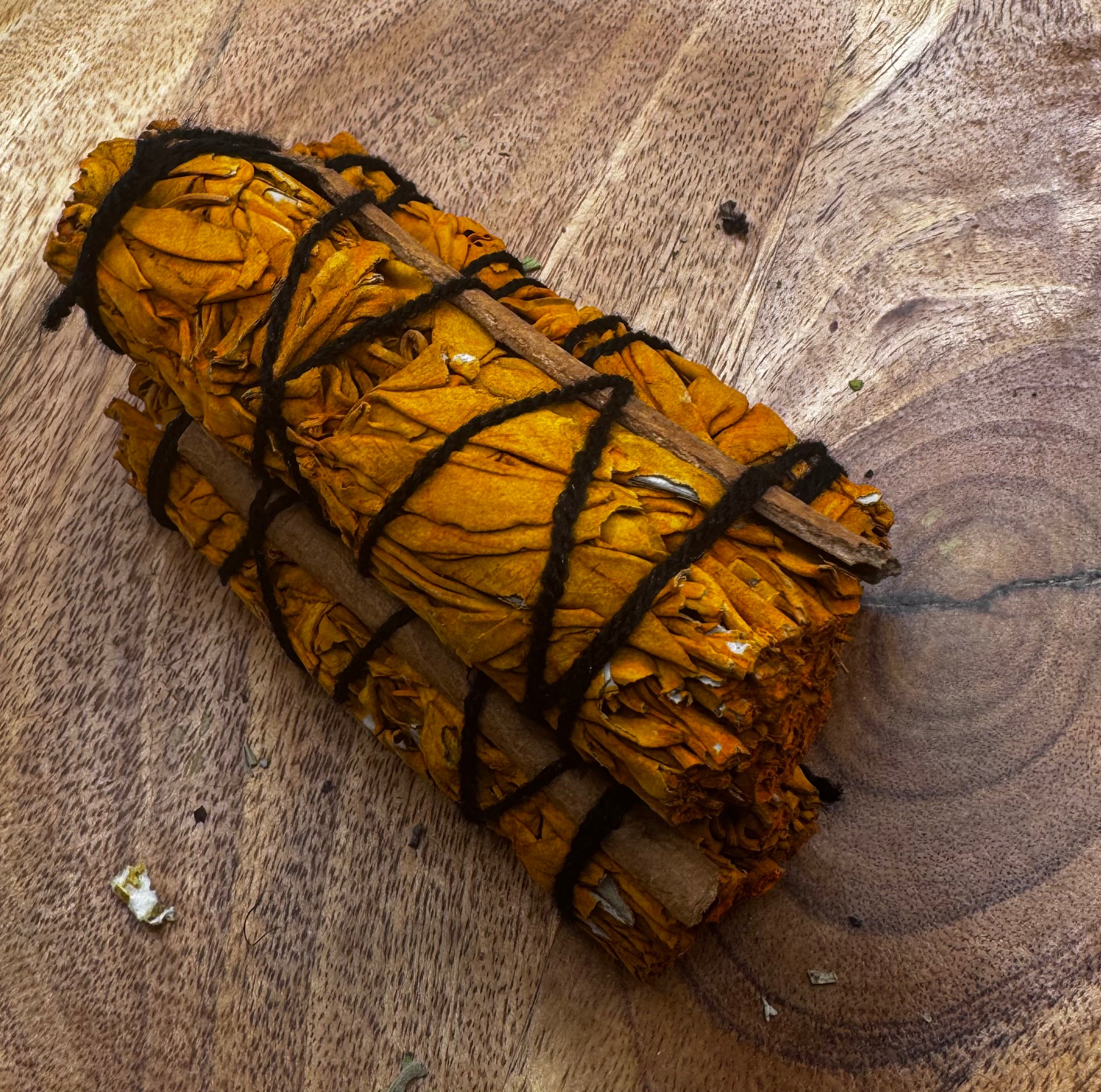Pumpkin White Sage Smudge With Cinnamon Stick