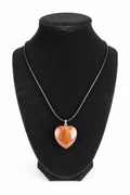 Heart-Shaped Carnelian Necklace