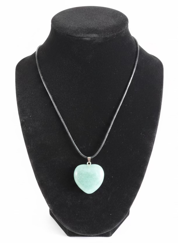Heart-Shaped Jade Necklace
