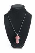 Mushroom-Shaped Rhodonite Necklace