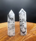 Rainbow Moon Stone White Labradorite With Black Tourmaline Tower