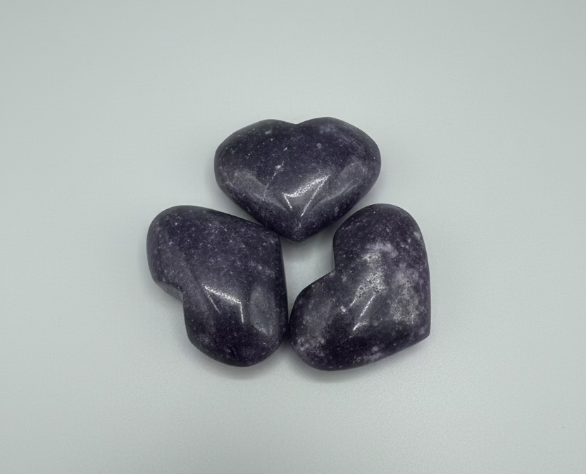 Lepidolite Heart Crystals
